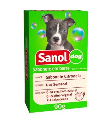 7896183311360 - SABONETE SANOL DOG 90G CITRONELA