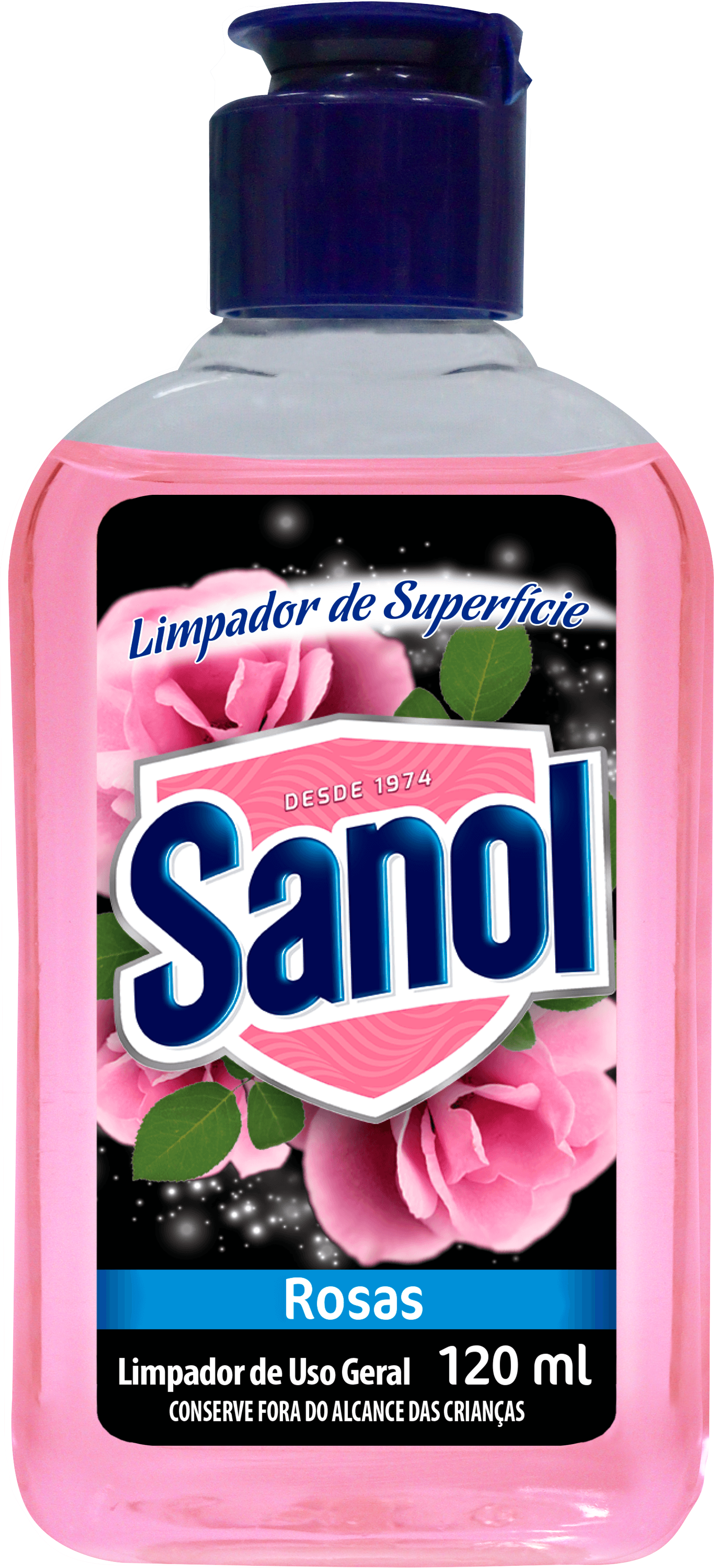 7896183312664 - LIMPADOR DE SUPERFICIE SANOL ROSAS 120ML