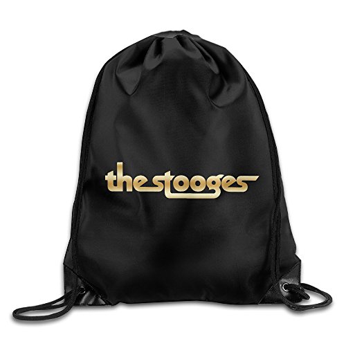 7896185184221 - THE STOOGES BAND GOLD LOGO DRAWSTRING BACKPACK BAG