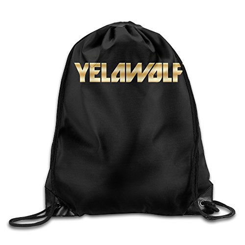 7896185184757 - YELAWOLF GOLD LOGO DRAWSTRING BACKPACK BAG