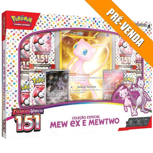 7896192332110 - BOX POKEMON MEW EX E MEWTWO