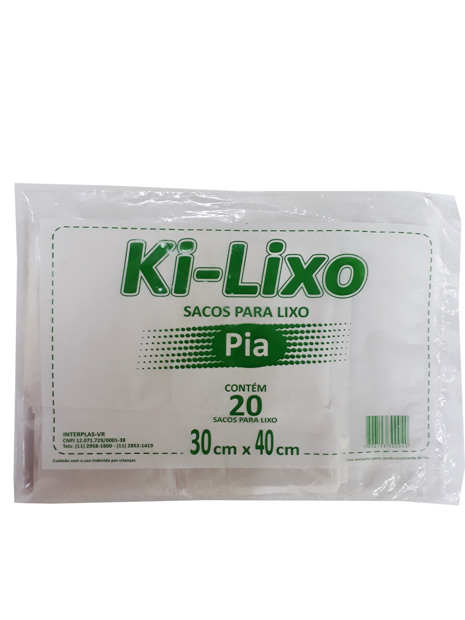 7896193300088 - SACO P/LIXO KI-LIXO 15 LTS