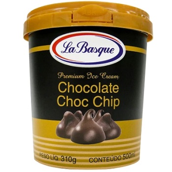 7896209257344 - SORVETE CHOCOLATEOLATE CHOCOLATE CHIP LA BASQUE