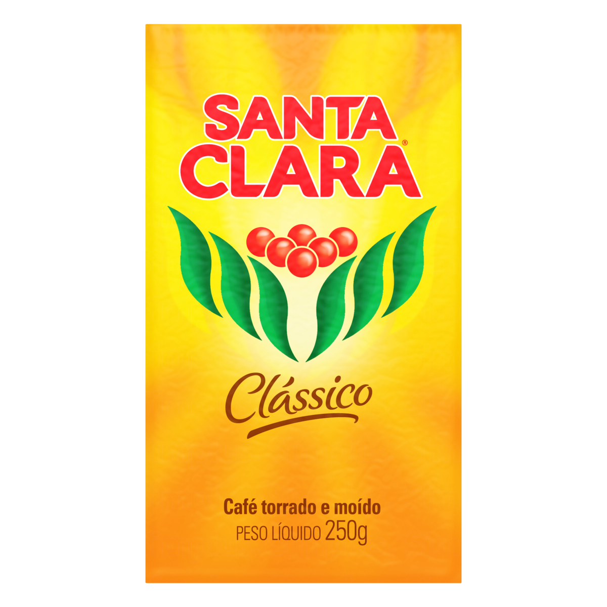 7896224814126 - CAFÉ TORRADO E MOÍDO A VÁCUO CLÁSSICO SANTA CLARA PACOTE 250G