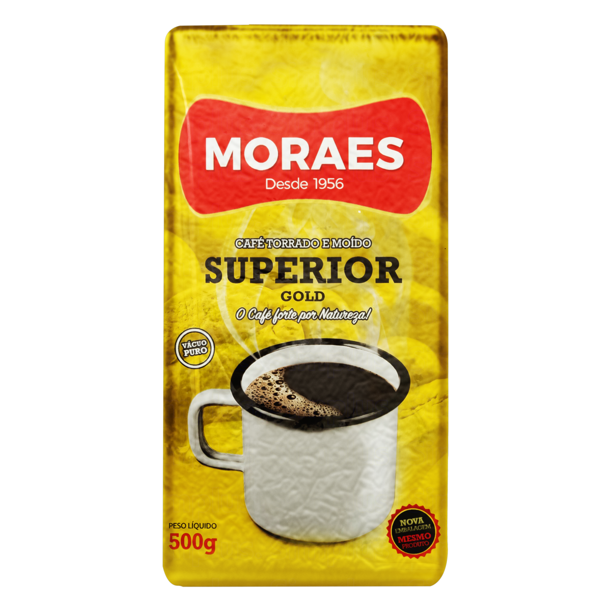 7896235100195 - CAFÉ TORRADO E MOÍDO A VÁCUO SUPERIOR GOLD MORAES PACOTE 500G