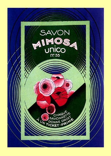 7896241262351 - CANVAS SOAP SAVON MIMOSA UNICO FLOWERS FRANCE FRENCH 20 X 30 IMAGE SIZE . VINTAGE POSTER ON CANVAS. ART REPRODUCTION . WE HAVE OTHER SIZES AVAILABLE!