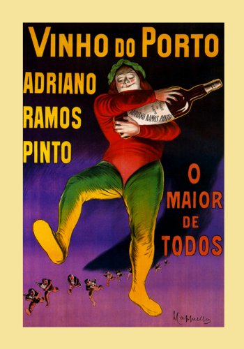 7896241267172 - CANVAS VINHO DO PORTO WINE ADRIANO RAMOS PINTO PORTUGAL BY CAPPIELLO 12 X 16 IMAGE SIZE . VINTAGE POSTER ON CANVAS. ART REPRODUCTION . WE HAVE OTHER SIZES AVAILABLE!