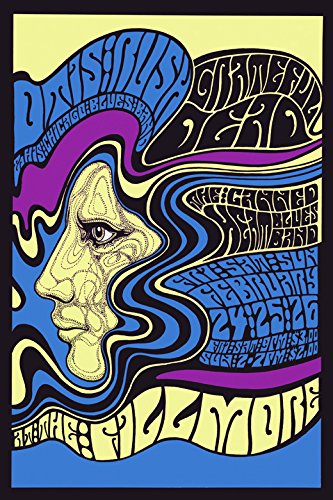7896241305010 - ROCK AND ROLL MUSIC CONCERT FILLMORE BANDS. GRATEFUL DEAD. CANNED HEAT, OTIS RUSH, CHICAGO BLUES BAND VINTAGE POSTER REPRO 12 X 16 IMAGE SIZE. WE HAVE OTHER SIZES AVAILABLE!