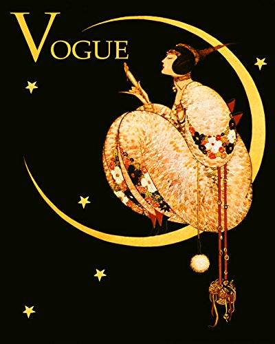 7896241342992 - 16X20 FASHION LADY MOON STARS VOGUE AMERICAN U S A VINTAGE POSTER REPRO STANDARD IMAGE SIZE FOR FRAMING. WE HAVE OTHER SIZES AVAILABLE!