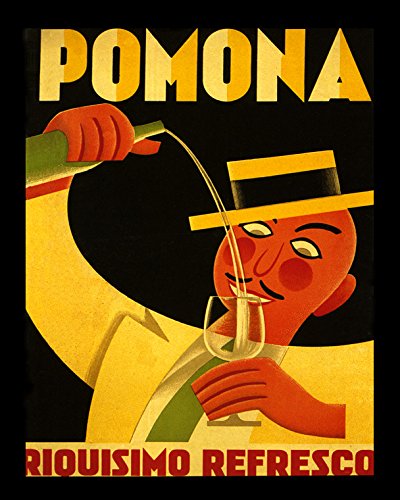 7896241343715 - 16 X 20 CANVAS FASHION MAN POMONA RIQUISIMO REFRESCO DRINK VINTAGE POSTER REPRO STANDARD IMAGE SIZE FOR FRAMING. SHIPPED ROLLED UP. WE HAVE OTHER SIZES AVAILABLE