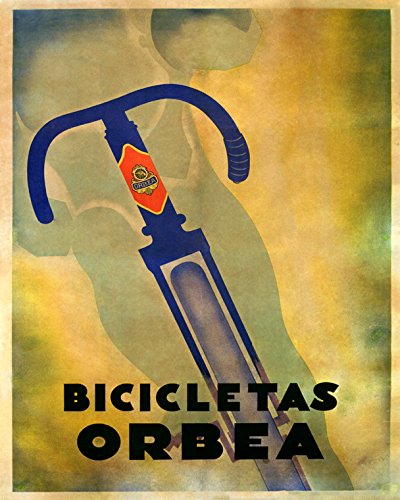 7896241344026 - 16 X 20 BICYCLE BICICLETAS ORBEA BIKE CYCLE SPORT ART DECO VINTAGE POSTER REPRO STANDARD IMAGE SIZE FOR FRAMING. WE HAVE OTHER SIZES AVAILABLE!
