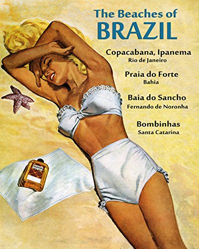 7896241352281 - 16 X 20 BRAZIL BEACHES BRASIL COPACABANA IPANEMA PRAIA DO FORTE DO SANCHO BOMBINHAS VINTAGE POSTER REPRO STANDARD IMAGE SIZE FOR FRAMING. WE HAVE OTHER SIZES AVAILABLE!
