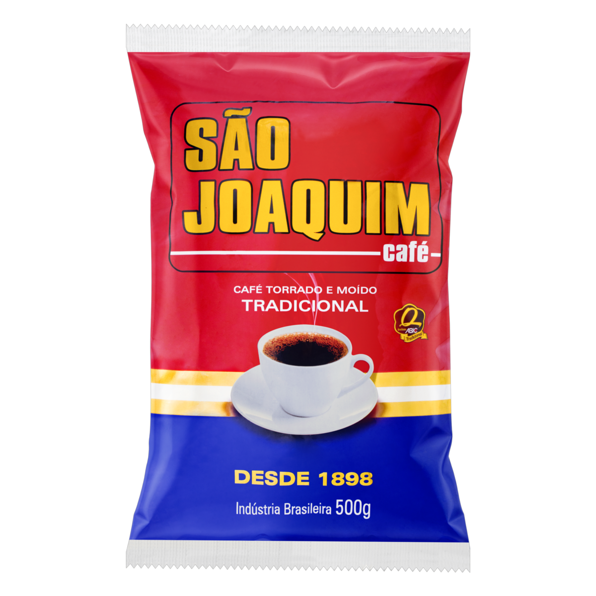 7896244712341 - CAFÉ TORRADO E MOÍDO TRADICIONAL SÃO JOAQUIM PACOTE 500G