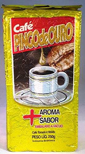 7896253400819 - CAFÉ PINGO DE OURO - DROP OF GOLD BRAZILIAN COFFEE - GROUND AND ROASTED - VACUUM PACKED - 250G