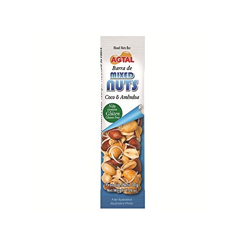 7896261402799 - BARRA DE NUTS COCO E AMÊNDOAS &JOY MIXED NUTS PACOTE 30G
