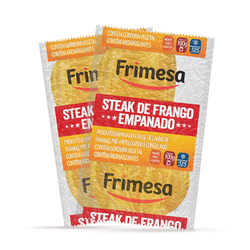 7896275920258 - EMPANADO DE FRANGO STEAK FRIMESA PACOTE 100G