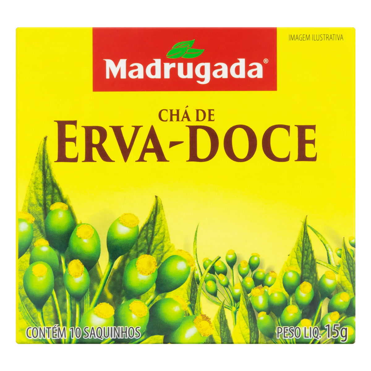 7896277200181 - CHÁ ERVA-DOCE MADRUGADA CAIXA 15G 10 UNIDADES