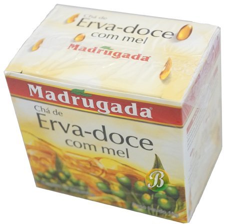 7896277202727 - MADRUGADA - FENNEL/ANISE WITH MEL TEA 10 TEA BAGS - 0.5OZ (PACK OF 04) | CHÁ DE ERVA DOCE C/ MEL - HINOJO C/ MEL 10 SACHÊS -