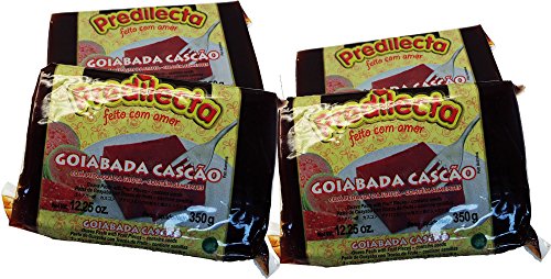 7896292370067 - PREDILECTA - GUAVA PASTE W/ FRUIT PIECES - 12.25 OZ (PACK OF 04) | GOIABADA CASCÃO - 350G
