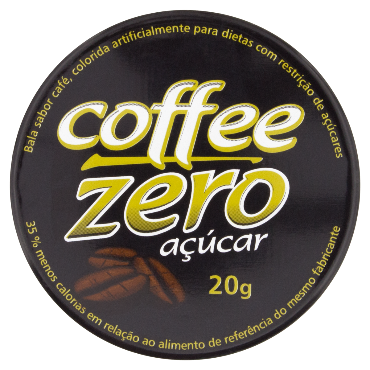 7896321008138 - BALA DE CAFÉ ZERO AÇÚCAR COFFE LATA 20G