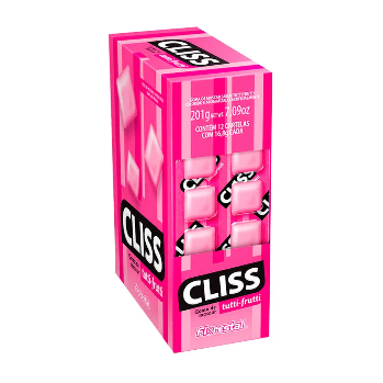 7896321017437 - CHICLE CLISS T.FRUIT 168G