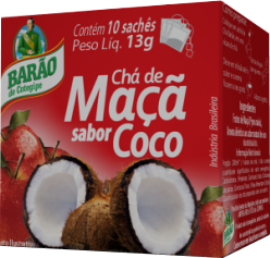 7896328210817 - CHA BARAO MACA COM COCO C/10 SACHES