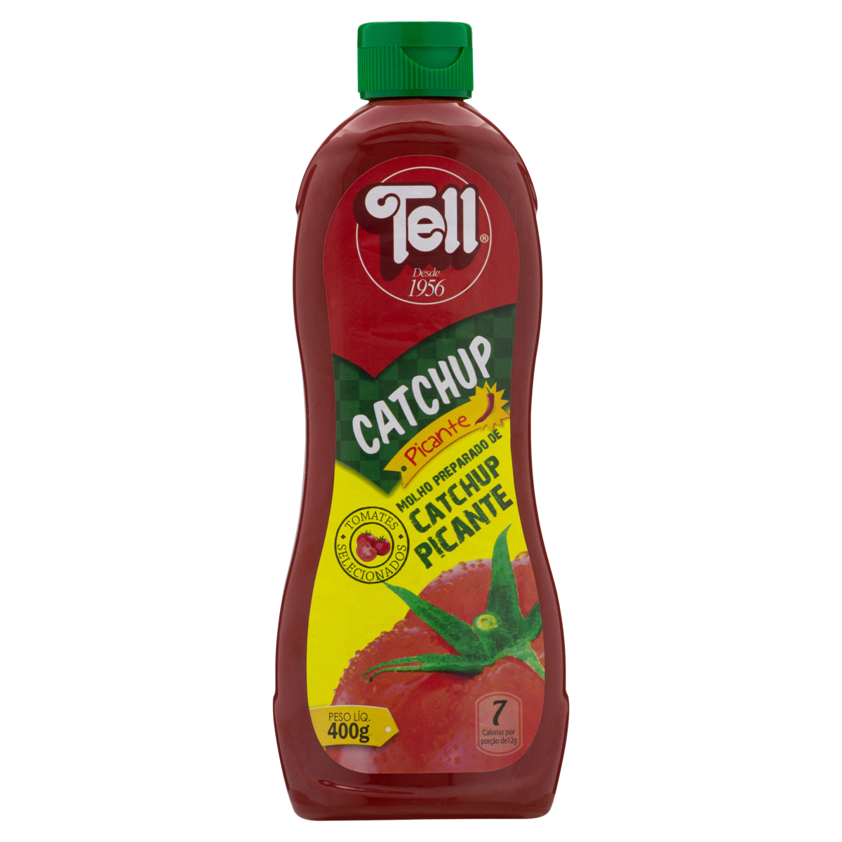 7896332722085 - KETCHUP PICANTE TELL SQUEEZE 400G