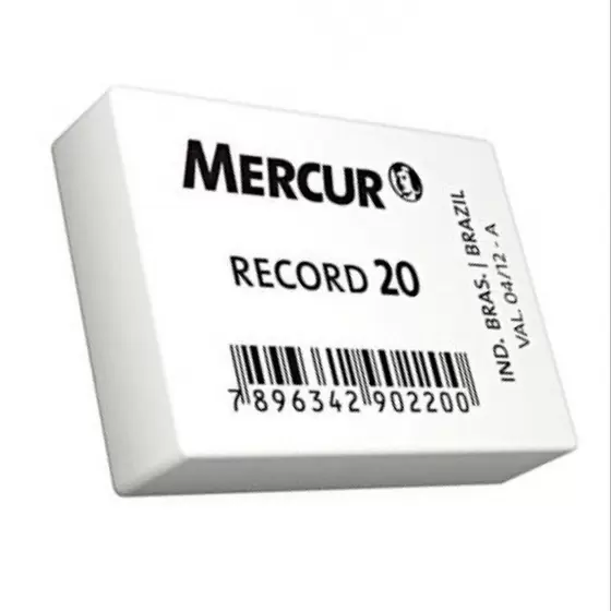 7896342411467 - MERCUR RECORD 20 RETANGULAR BRANCO