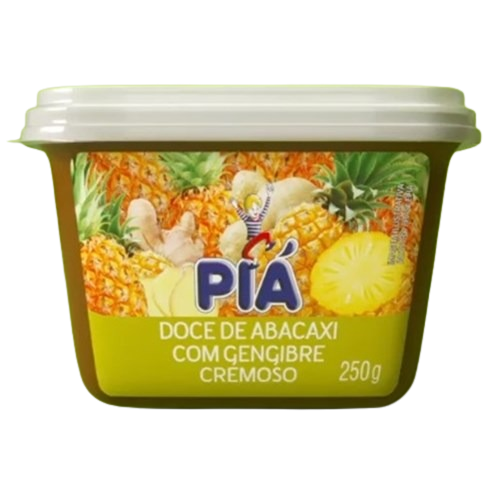 7896348845099 - DOCE PIA FRUTAS 250G ABACAXI C/GENGIBRE