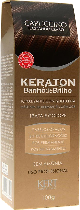 7896380603596 - TINT KERATON BANHO DE BRILHO CAPUCCINO