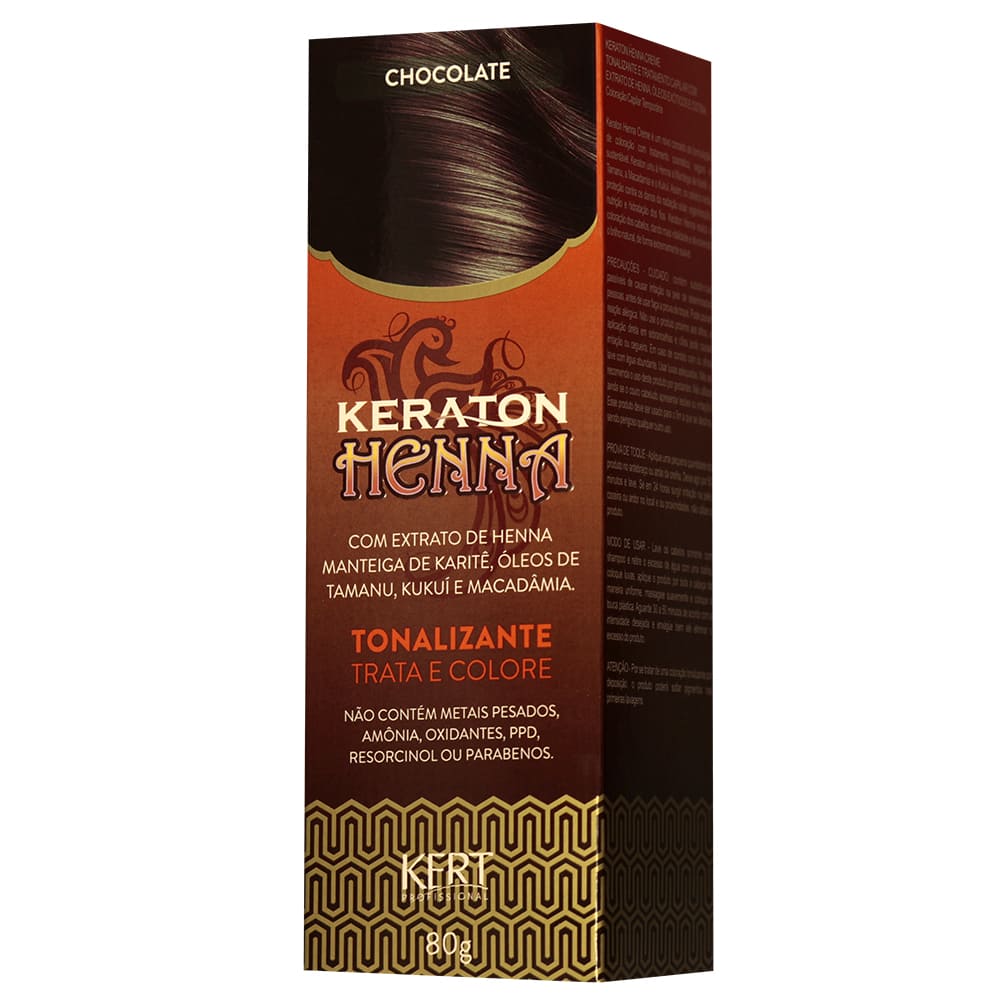 7896380604357 - TINT KERATON HENNA CHOCOLATE