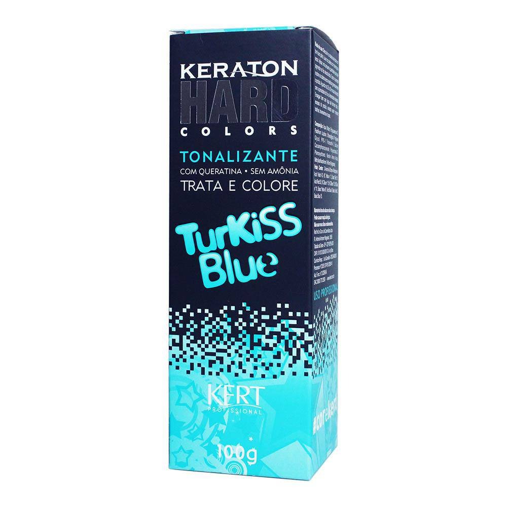 7896380605491 - TINTURA KERATON HARD COLORS TURKISS BLUE 100G KERT