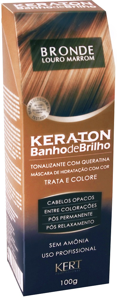 7896380605682 - TINT KERATON BANHO DE BRILHO 100G BRONDE