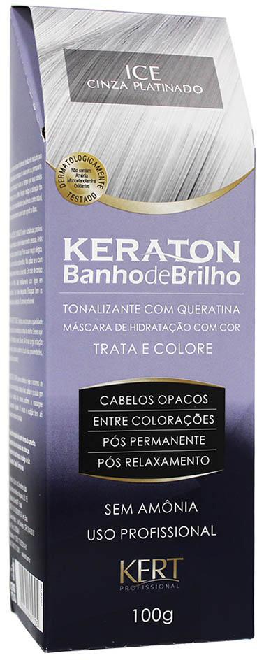 7896380605705 - TINT KERATON BANHO DE BRILHO 100G ICE
