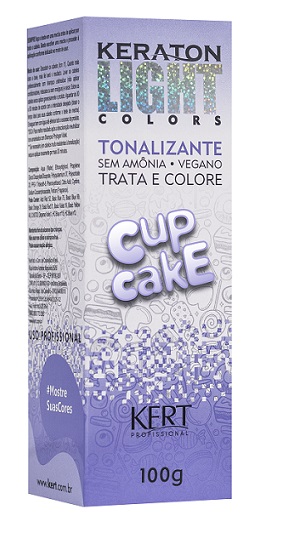 7896380607112 - TONALIZANTE INDIVIDUAL KERT KERATON LIGHT COLORS CUP CAKE 100G