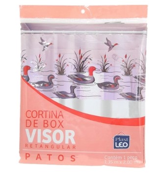 7896396176206 - CORTINA BOX PLAST LEO VINIL ESTAMPADO PATO