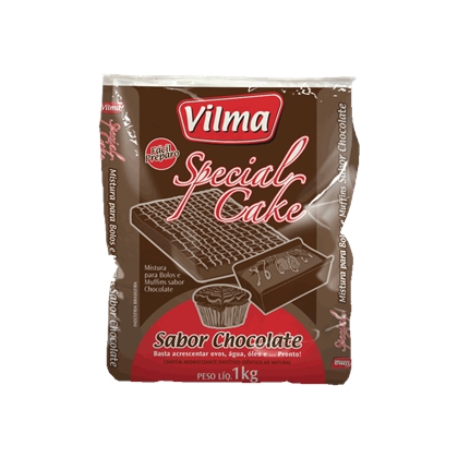 7896417215044 - MISTURA PARA BOLO VILMA SPECIAL CAKE CHOCOLATE 1KG