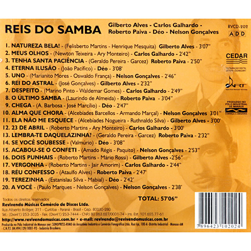 7896423102024 - CD REIS DO SAMBA
