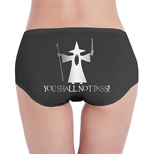 7896508622348 - LORD OF THE RINGS PLATINUM STYLE WOMEN'S COTTON PANTIES BLACK
