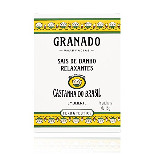 7896512915252 - SAIS DE BANHO CASTANHA-DO-BRASIL GRANADO TERRAPEUTICS CAIXA 75G 5 UNIDADES