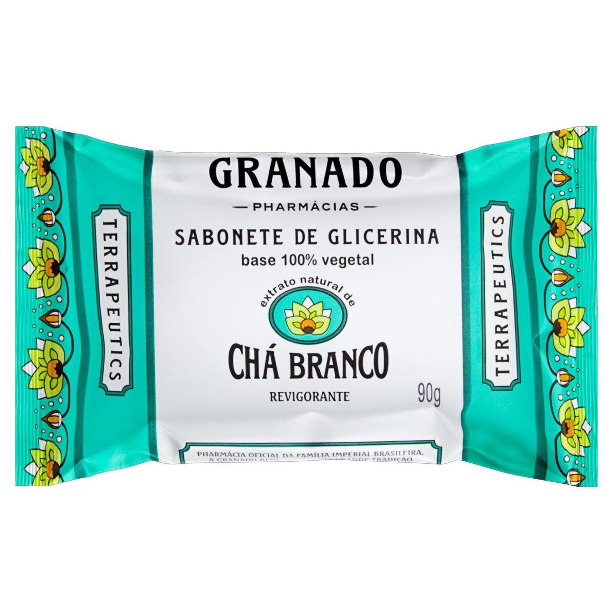 7896512930019 - SABONETE BARRA DE GLICERINA CHÁ BRANCO GRANADO TERRAPEUTICS CAIXA 90G