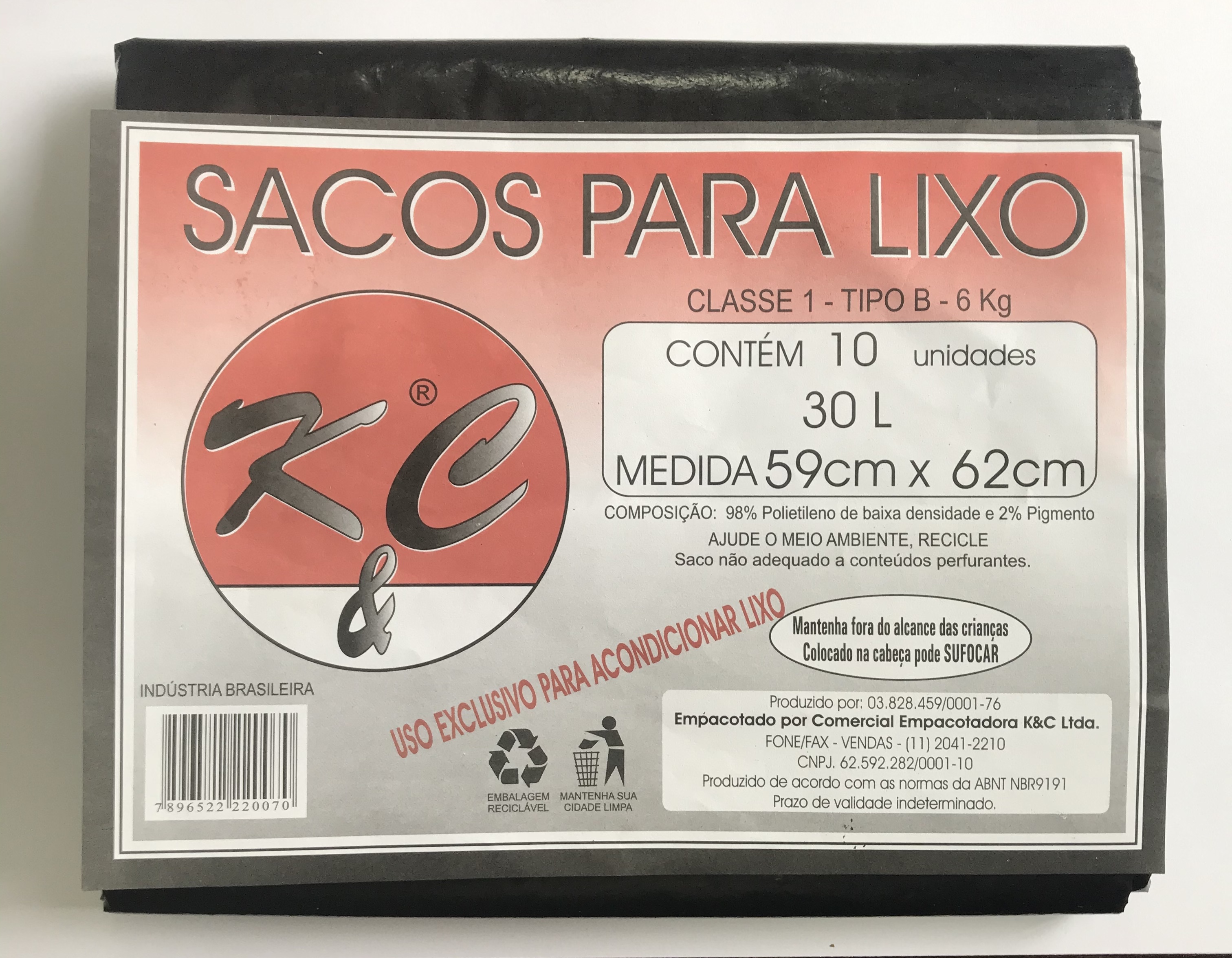 7896522220070 - SACO LIXO K & C