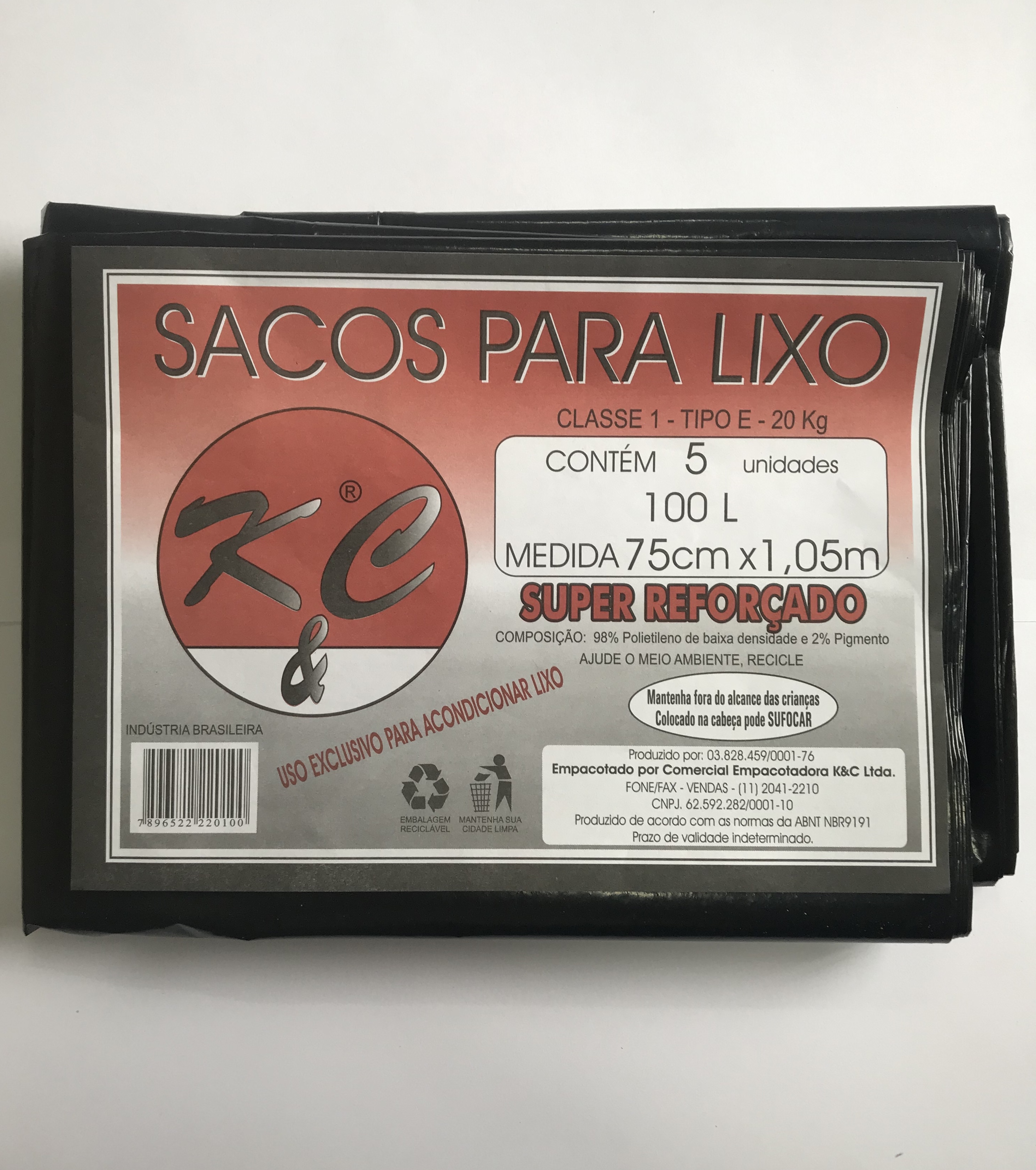 7896522220100 - SACO LIXO K & C SUPER REF