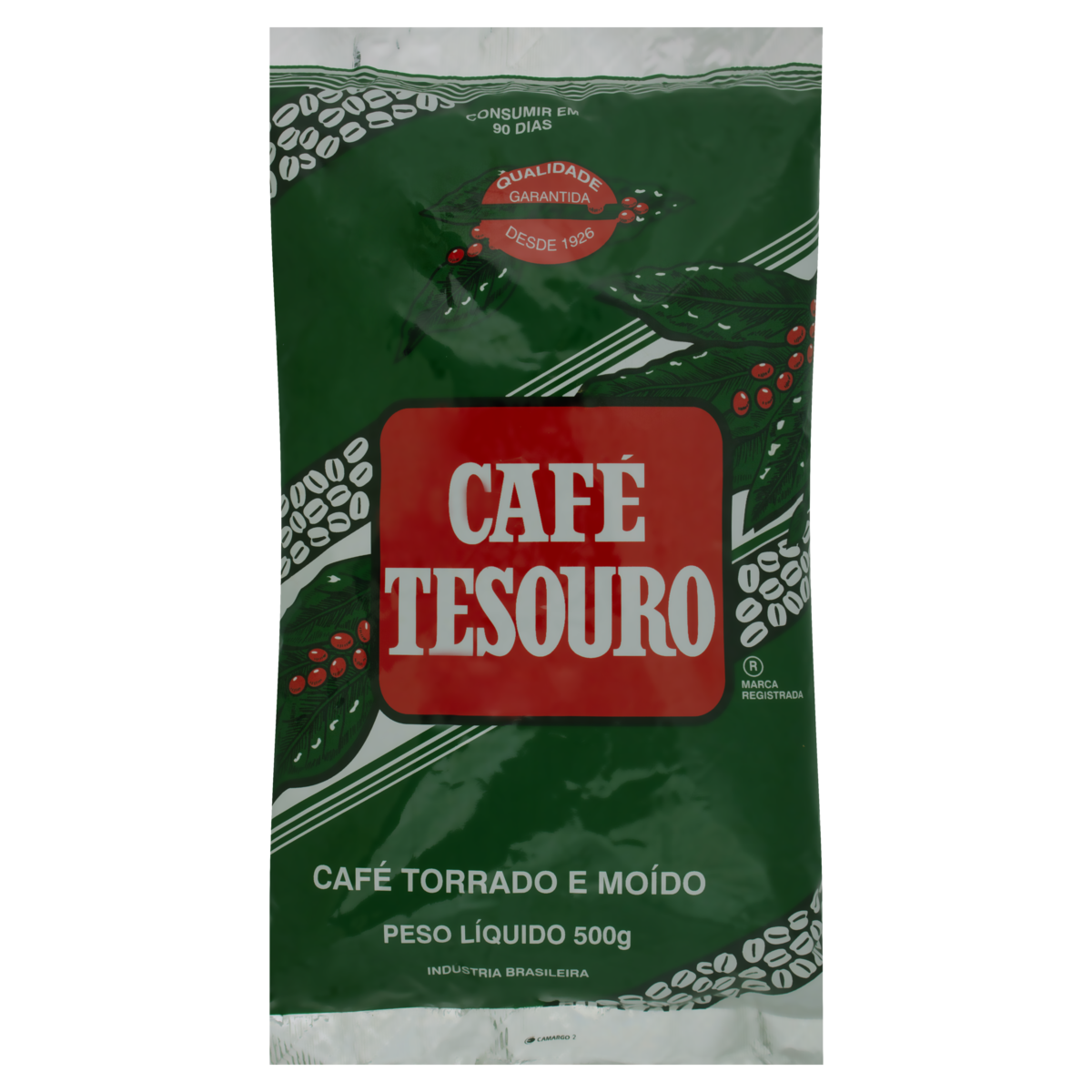 7896532300021 - CAFÉ TORRADO E MOÍDO TESOURO PACOTE 500G