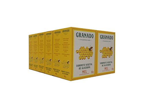 7896542905247 - LINHA GLICERINA GRANADO - SABONETE EM BARRA VEGETAL MEL (12 X 90 GR) - (GRANADO GLYCERIN COLLECTION - VEGETABLE BAR SOAP HONEY (12 X NET 3.2 OZ))