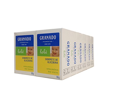 7896542905421 - LINHA BEBE GRANADO - SABONETE EM BARRA DE GLICERINA TRADICIONAL (12 X 90 GR) - (GRANADO BABY COLLECTION - CLASSIC GLYCERIN BAR SOAP NET (12 X 3.2 OZ))