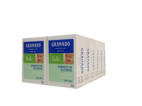 7896542911866 - LINHA BEBE GRANADO - SABONETE EM BARRA DE GLICERINA ERVA-DOCE (12 X 90 GR) - (GRANADO BABY COLLECTION - FENNEL GLYCERIN BAR SOAP NET (12 X 3.2 OZ))