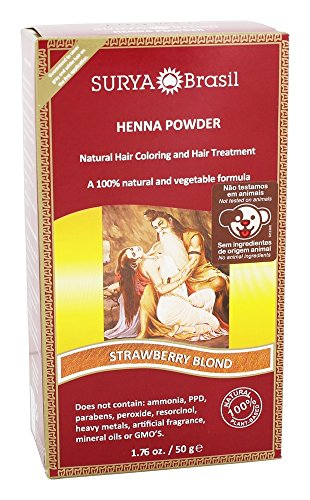 7896544700345 - HENNA BRASIL POWDER NATURAL HAIR COLORING STRAWBERRY BLONDE