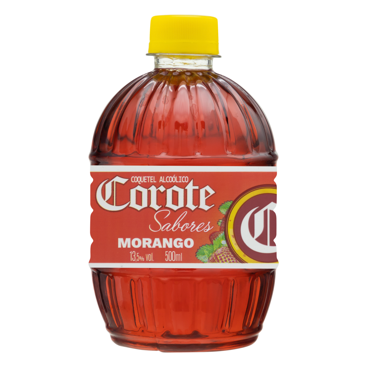 7896547501154 - COQUETEL ALCOÓLICO MORANGO COROTE GARRAFA 500ML