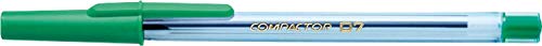 7896572013714 - CANETA ESFEROGRAFICA COMPACTOR 0.7 VERDE | 50 UNIDADES